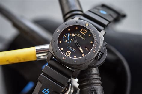 panerai 46mm|panerai submersible carbotech 47mm.